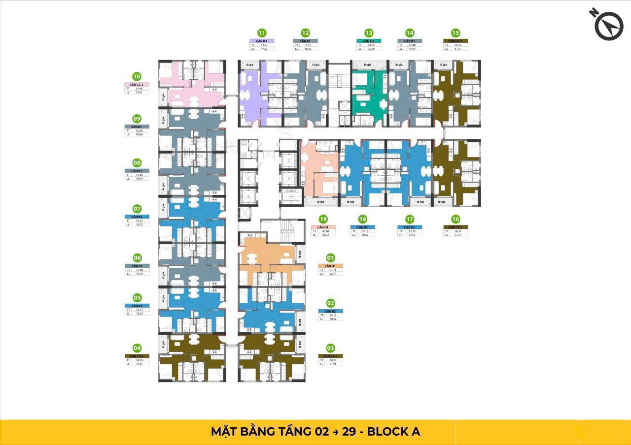 Mặt bằng tòa nhà 2